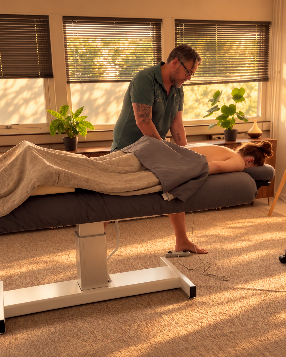 Jimmy ger klassisk ryggmassage hos JPmassage i Klippan